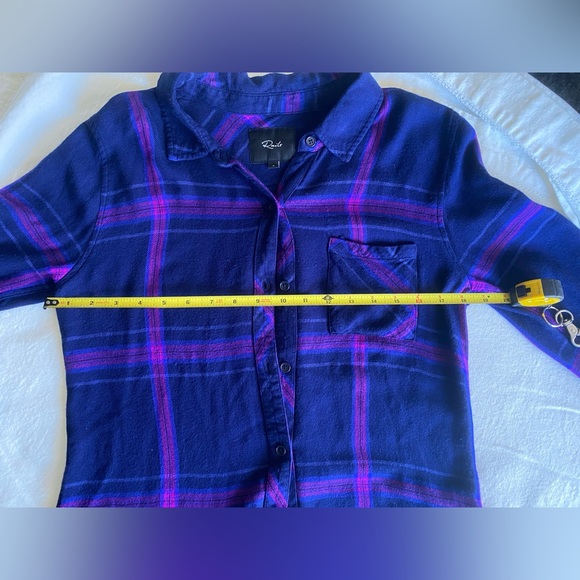 Rails Hunter Plaid Ultraviolet Button-Down LongSleeve SM - Picture 5 of 9